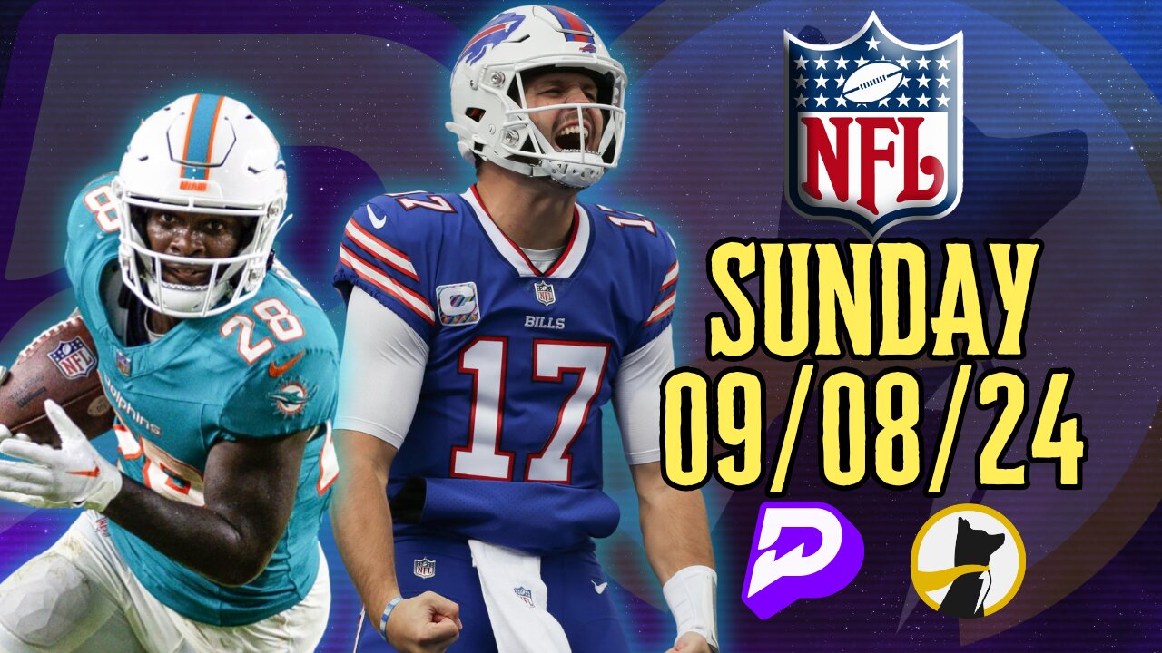 #UNDERDOGFANTASY | #PRIZEPICKS | BEST #NFL PLAYER PROPS FOR SUNDAY | 09/08/24 | #FOOTBALL | TODAY