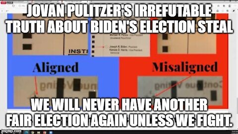 Jovan Pulitzer EXPOSES THE BIDEN WIN LIE. THIS IS IRREFUTABLE.