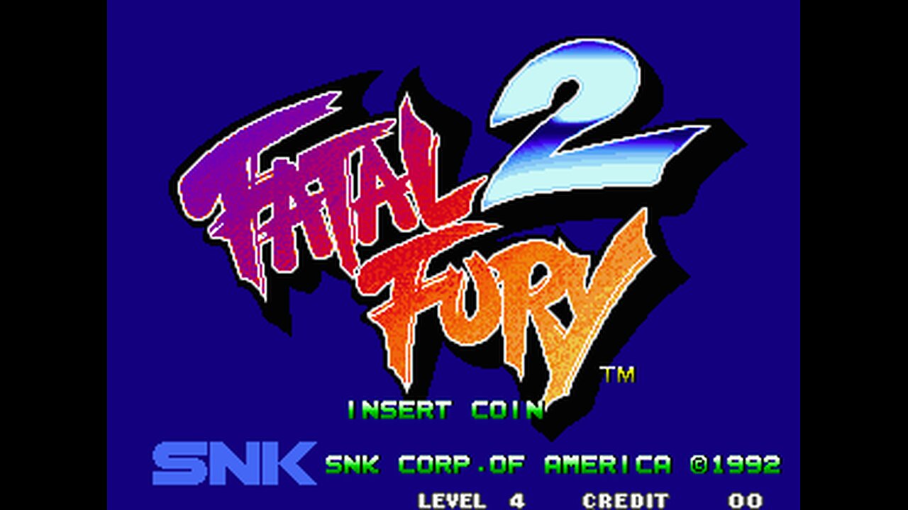 Streaming Fatal Fury 2 for NEOGEO Emulator-short testing on OBS Studio.