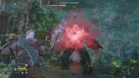 God of War Ragnarok Forest Ancient Boss Battle 4k