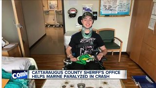 WNY sheriff's office helping a Marine partially paralyzed in car crash