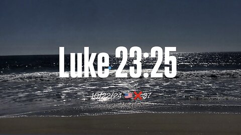 P1/4 October 22, 2024 “Murder” Luke 23:25