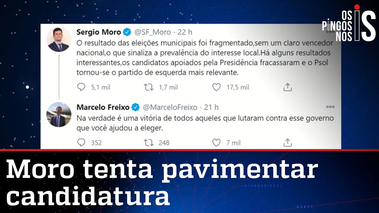 Moro diz que PSOL virou 'relevante' e vira alvo de Freixo