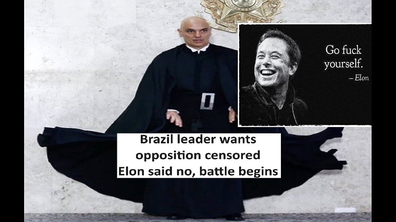 Brazil gov wants to censor opposition on X, Elon said no to "judge"/dictator