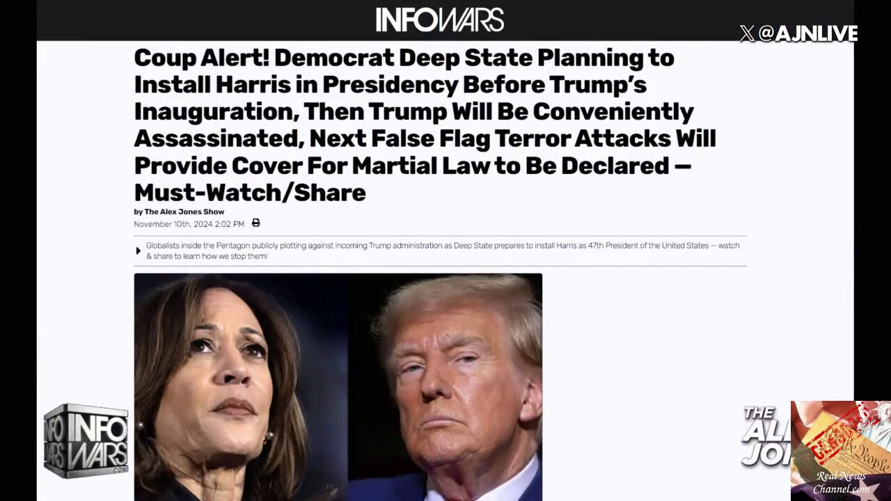 DS Planning to Install Harris as President! Trump’s Life Is In Grave Danger!