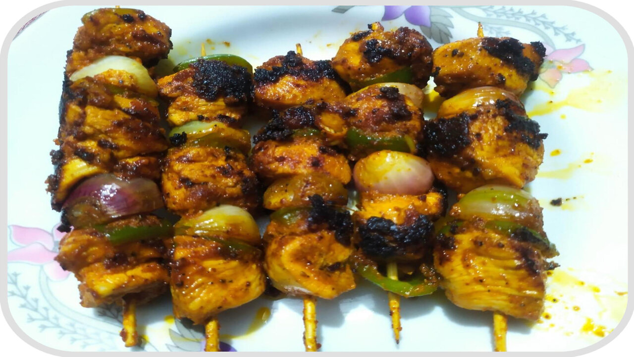 Chicken Shashlik Recipe !! মজাদার চিকেন সাসলিক !! চুলায় তৈরী চিকেন সাসলিক ঘরে থাকা অল্প উপকরণে !!