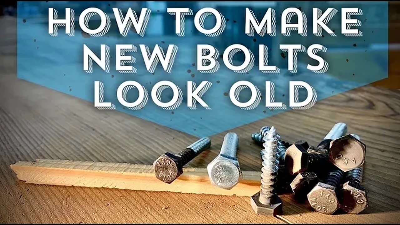 How to make new bolts look old/ easily age metal/ DIY metal projects