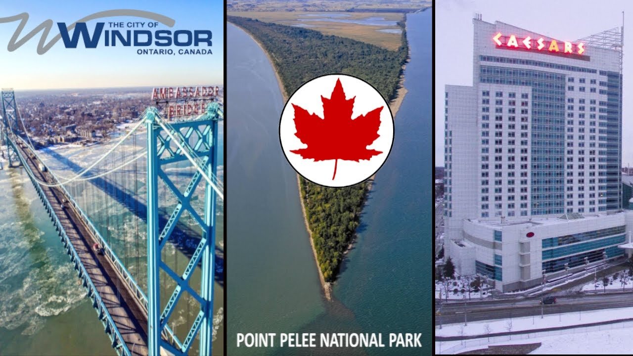 Windsor Canada Sightseeing (Downtown, Point Pelee)