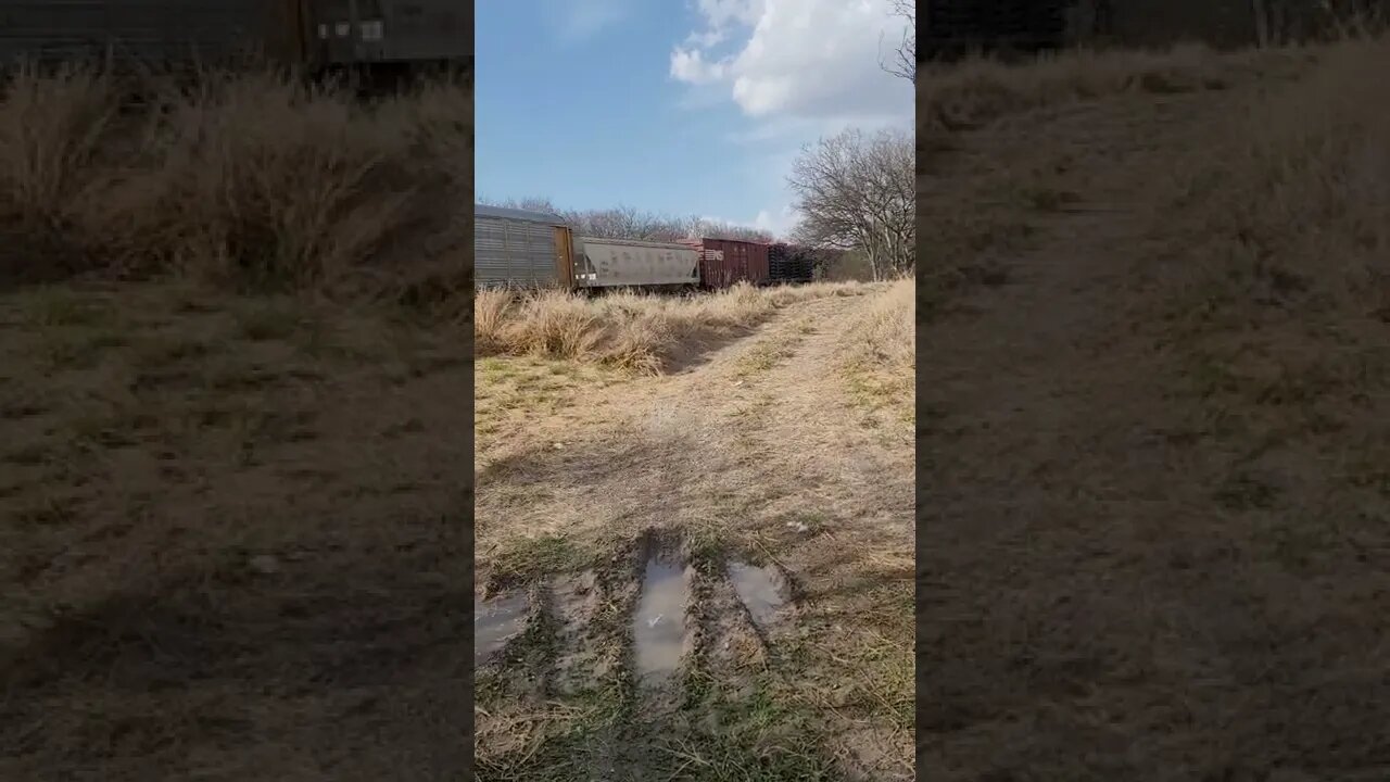 Just a train rolling by.