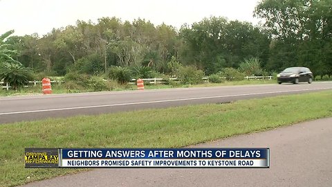 Neighbors demand answers after Tampa Bay Area road safety project stalls for five months