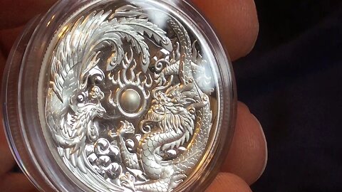 2017 Dragon & Phoenix High Relief 1 oz Silver Proof Coin Unboxing