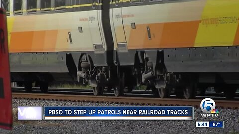 PBSO to step up patrols near railroad tracks