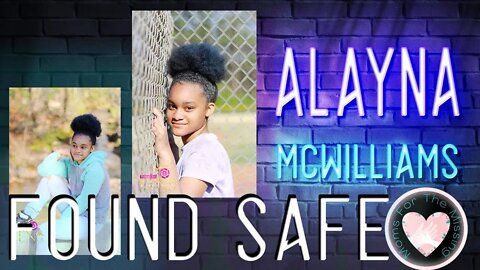 UPDATE Alayna McWilliams FOUND SAFE - Online Predators are REAL