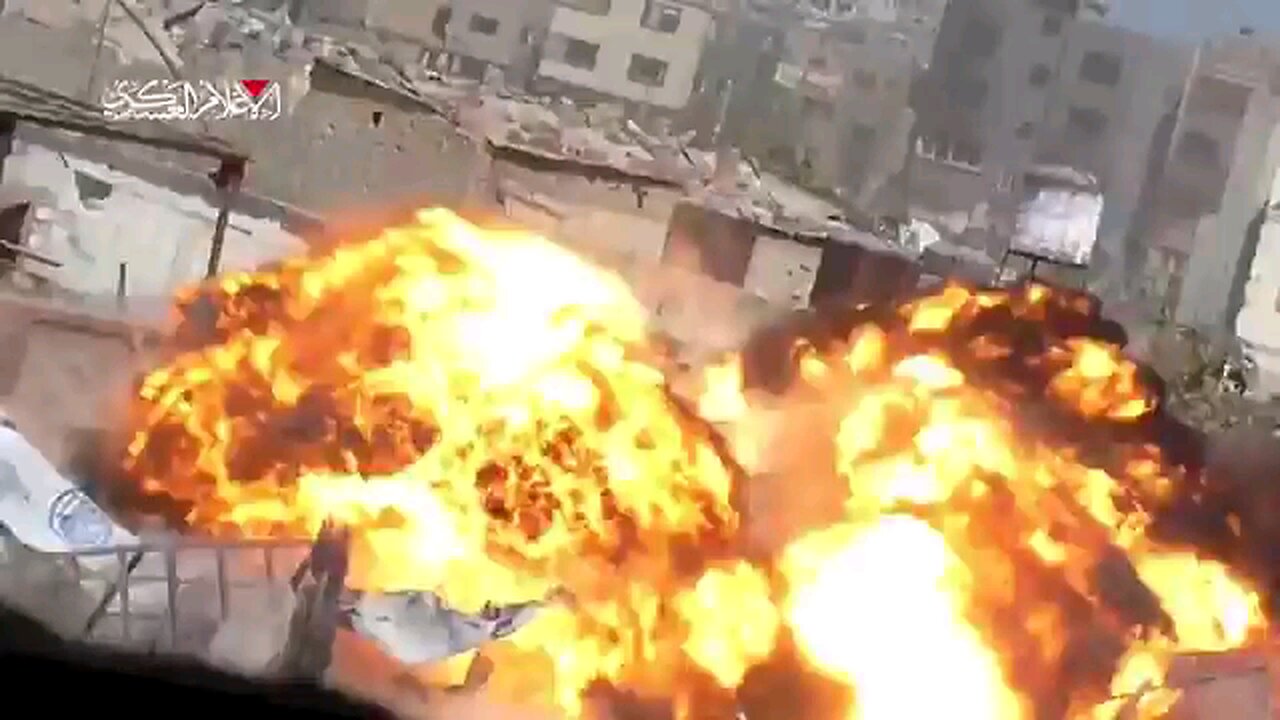 ⚡️Hamas publishes footage of them destroying a zionist Merkava tank in Jabalia ⏬⏬Read description