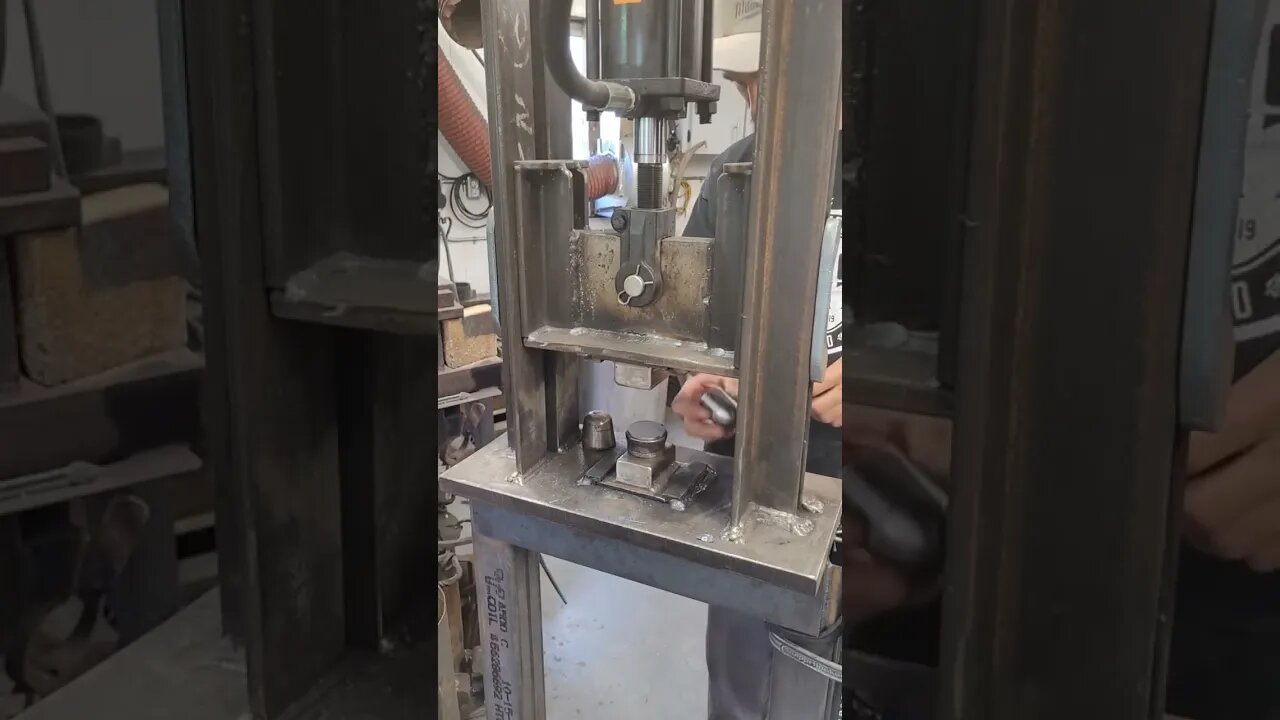 hydraulic press | smartness in Hard work #workshop #machine #technologytrends #machinery #shorts