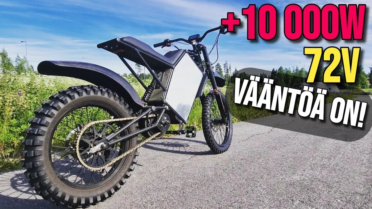 +10kw Vector Vortex sähköcrossipyörä arvostelu