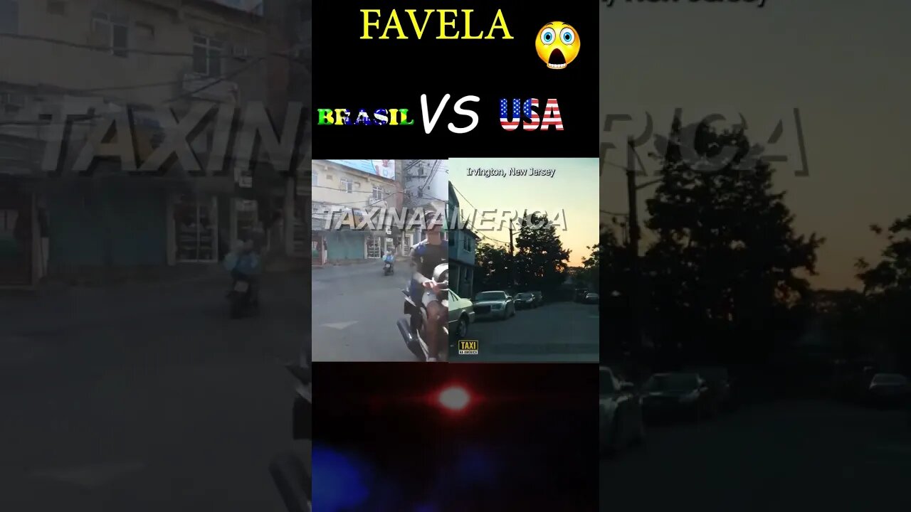 FAV3LA NO BRASIL VS FAV3LA NOS EUA #shorts #videooriginal #youtubeshorts #brasil #eua #viral