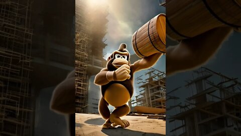 AI generated Donkey Kong #supermariobros