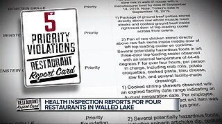 Health inspection reports for four restaurants in Walled Lake