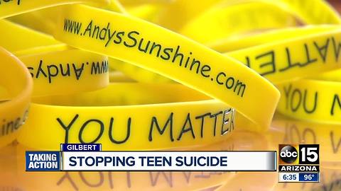 Arizona mother sharing story of son's suicide to help others