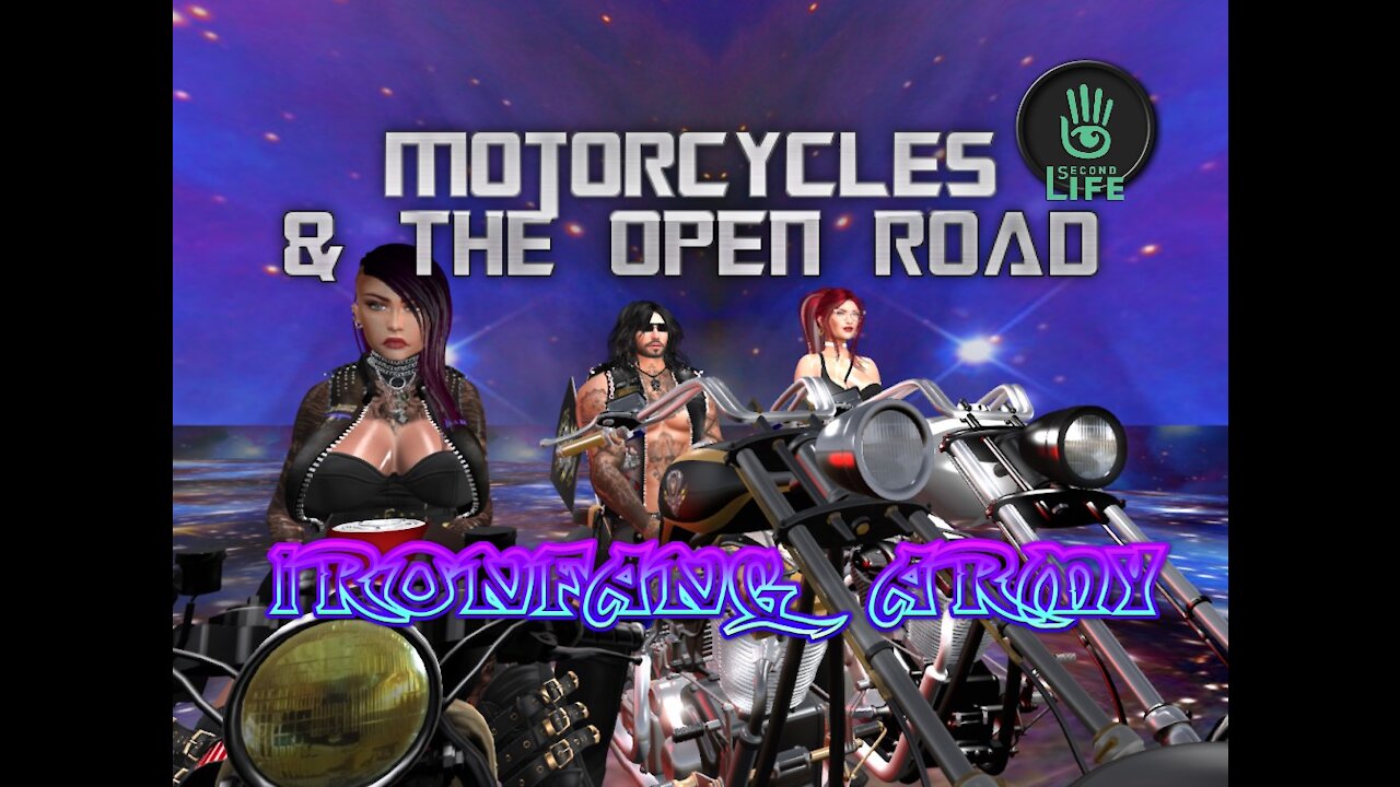 having fun with bikes & friends in second life