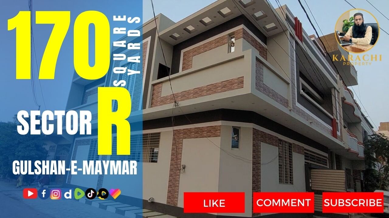 Corner 170 Square Yards House For Sale in Gulshan-e-Maymar - Karachi Property