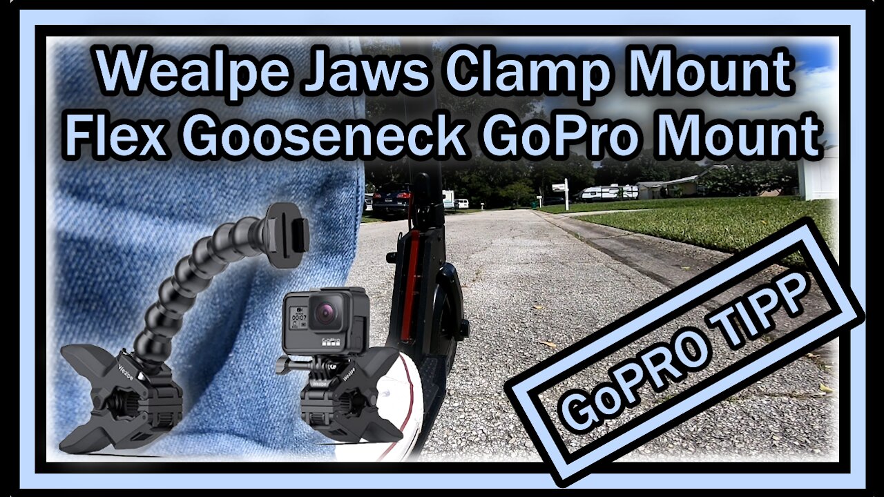 Wealpe Jaws Clamp Mount Flex WP-GP-W22 Gooseneck GoPro Hero Compatible FULL REVIEW (With Footage)