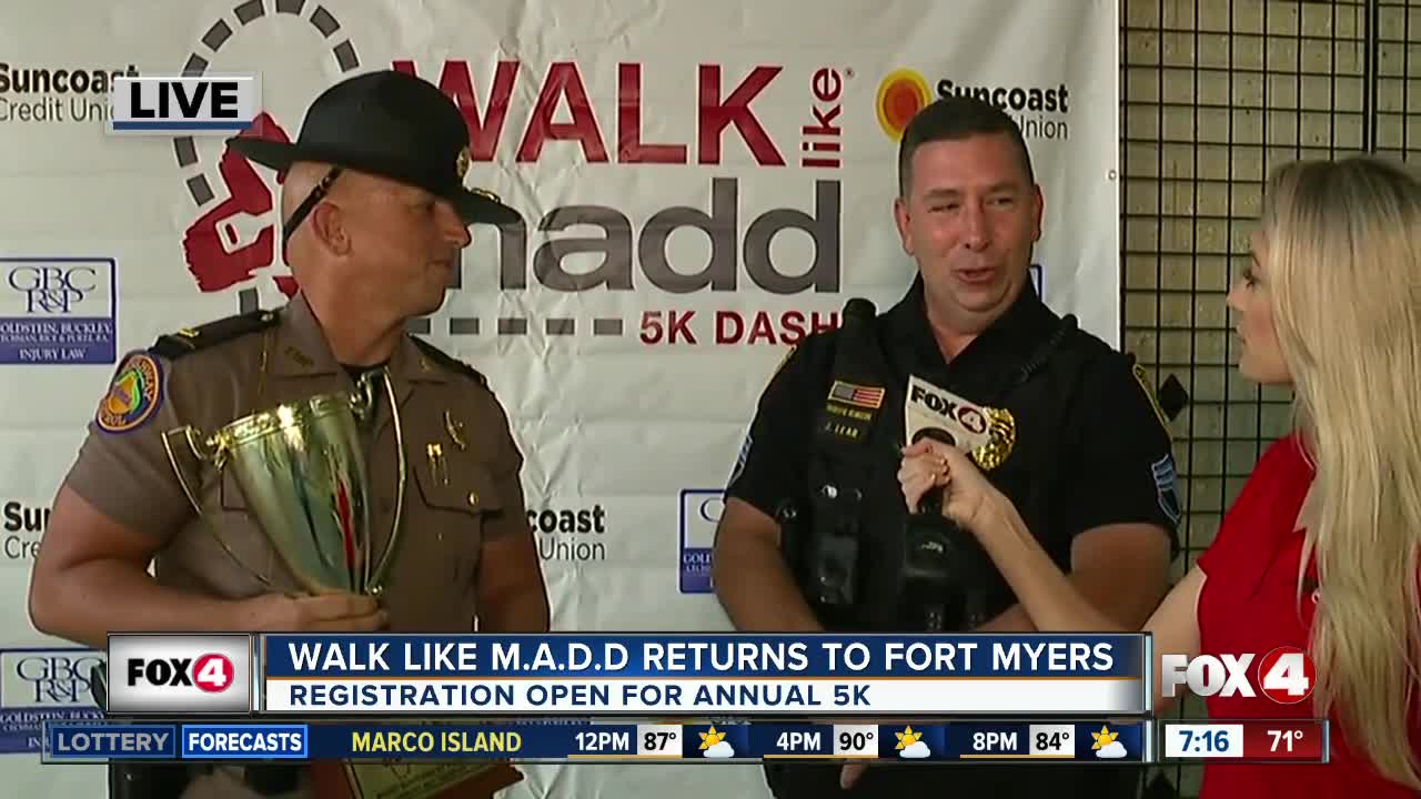 Law enforcement gets ready for 'Walk Like MADD' 5k