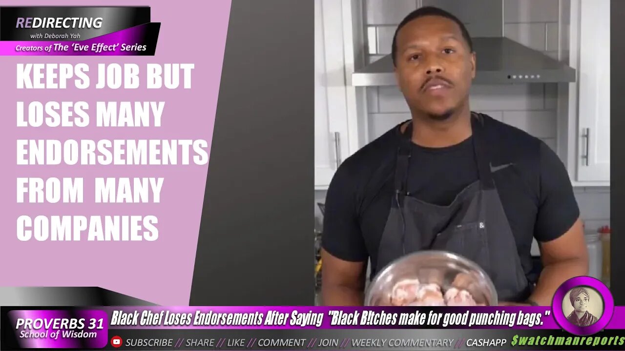 "BIack B!tches make for good punching bags." BIack Chef Loses Endorsements After Tweets Resurface