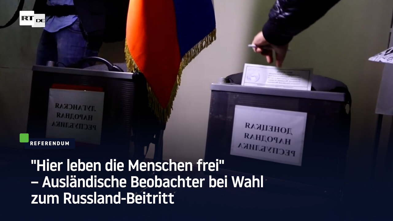 "Hier leben die Menschen frei" – Ausländische Beobachter bei Wahl zum Russland-Beitritt