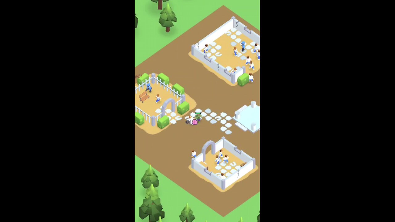 Square man zombie city.