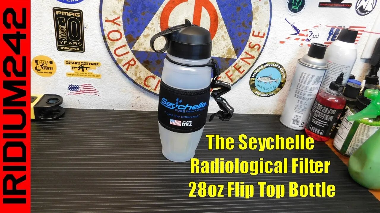 The Seychelle Radiological Filter 28oz Flip Top Bottle
