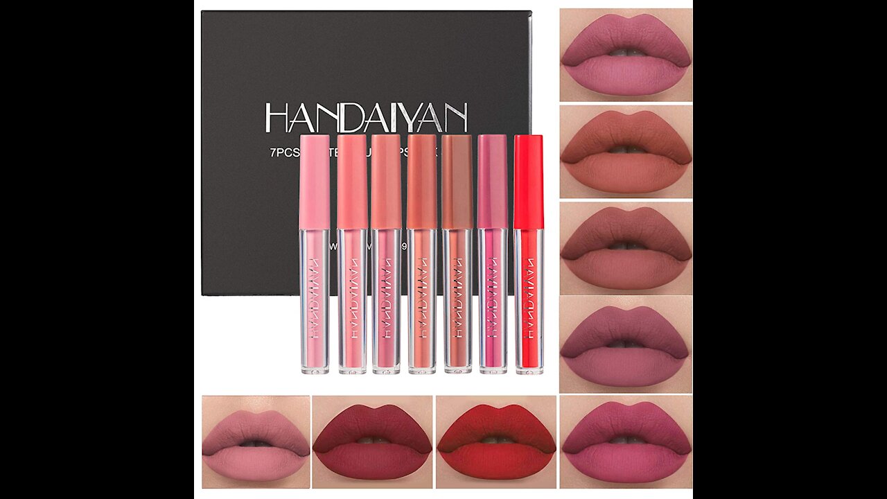 Matte Liquid Lipstick Makeup Set 7Pcs