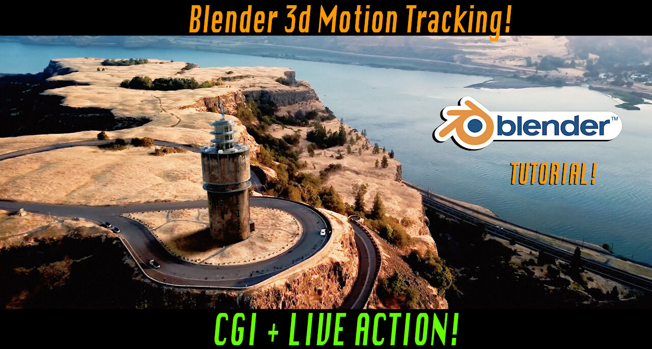 Blender tracking tutorial: Add 3d buildings to Live action Footage