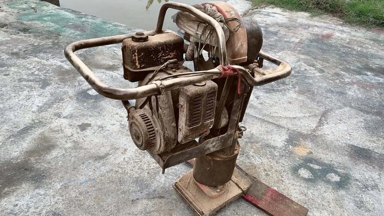 Old MEIWA Compactor Restoration | Fully Restored ROBIN Engine Earth Compactor