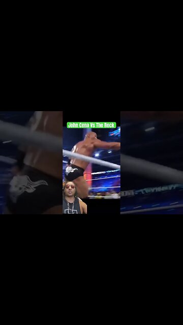 John Cena Vs The Rock Ending Wrestlemania WWE 😳