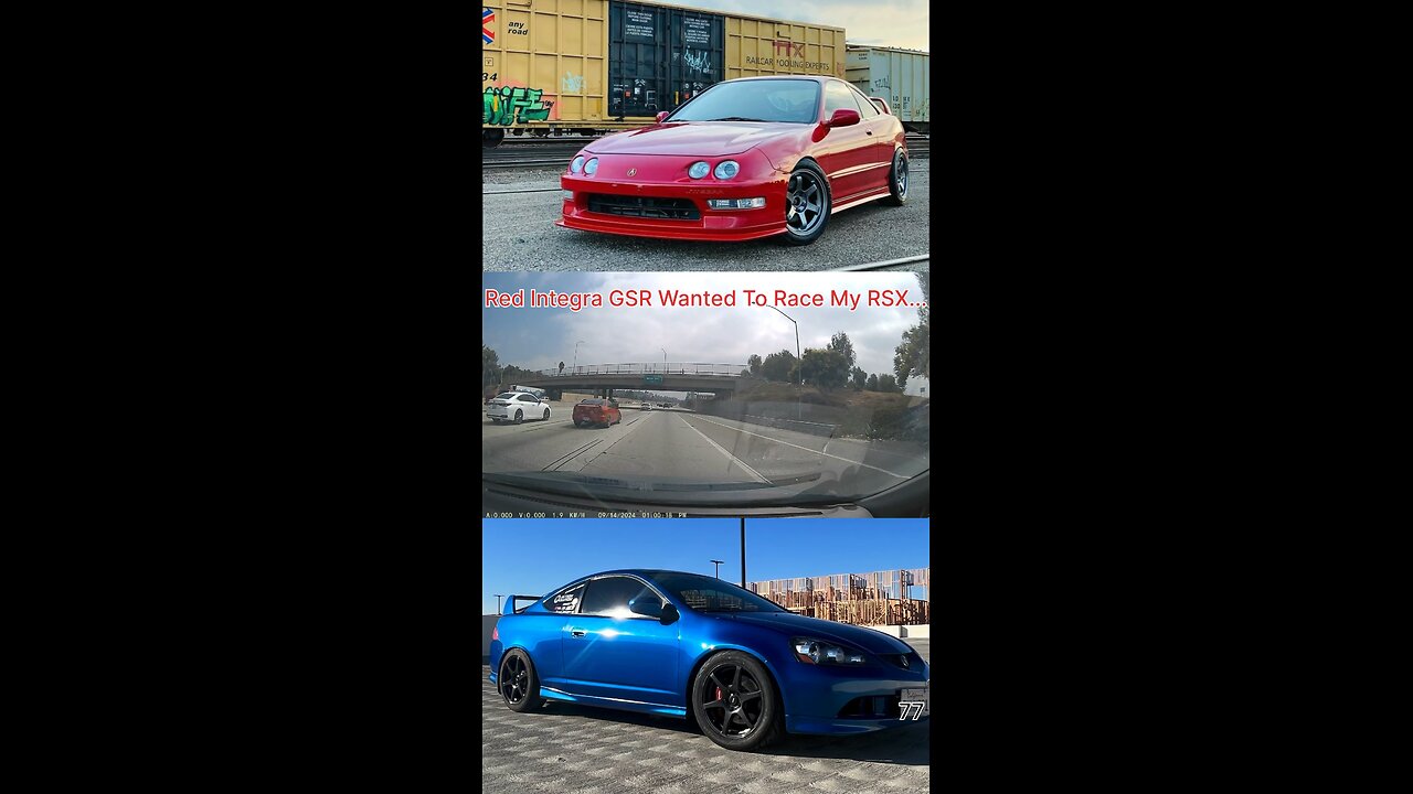 Red Integra GSR Wanted To Race My RSX