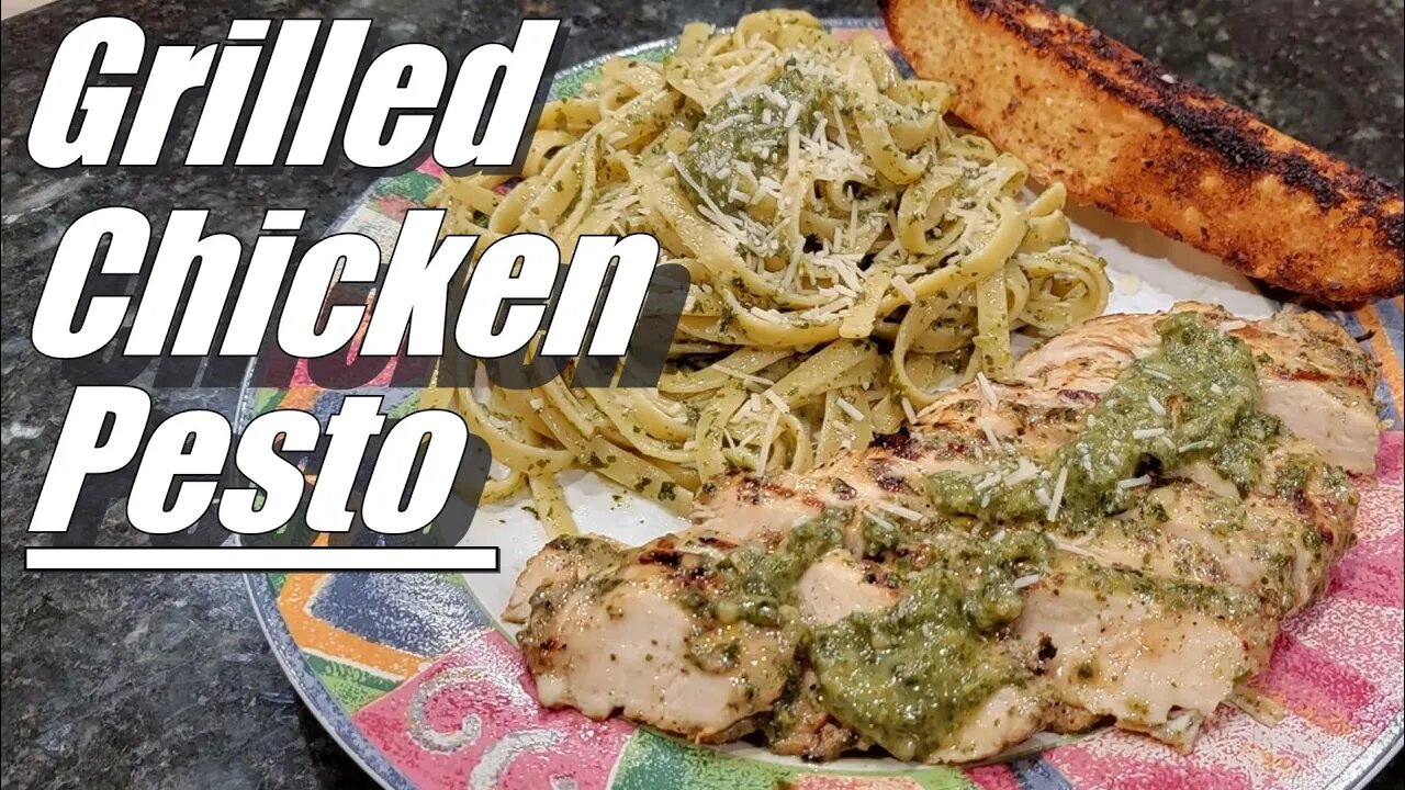 Making Grilled Chicken Pesto at Home