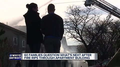 60 families question what's next after fire rips through Sterling Heights apartment