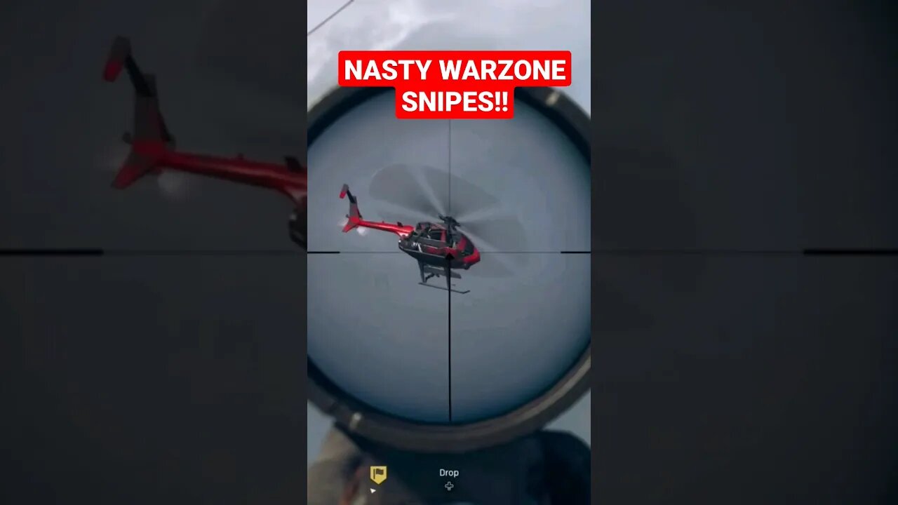 Sniping you out of a chopper! #warzone #shorts #subscribe #like #clips #comment