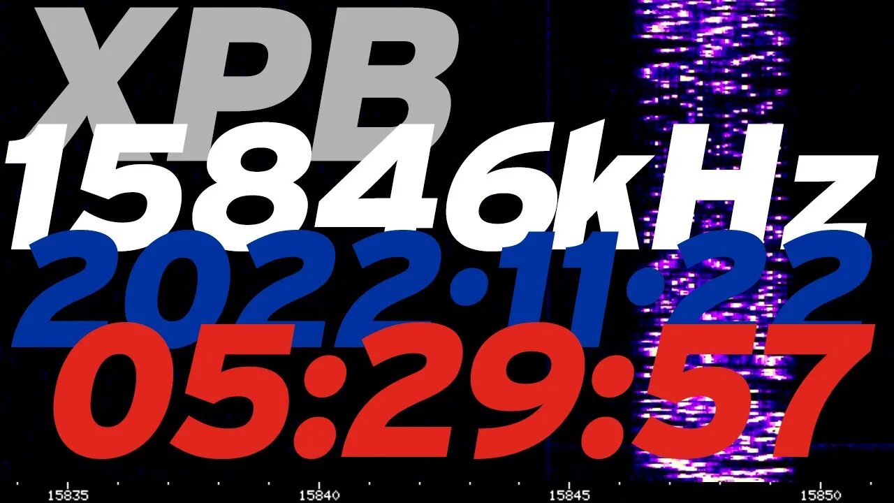 Russian Numbers Station XPB 15846 kHz 2022-11-22 05:29:57