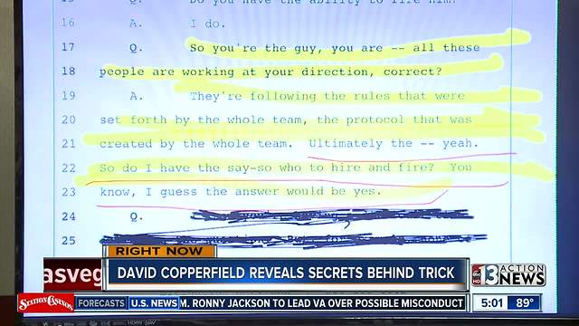 Secrets revealed in closed door court hearing in David Copperfield trial