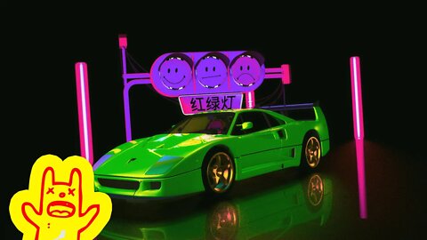 The Most INSANE and WACKY 3D Lime Green Ferrari Animation EVER!