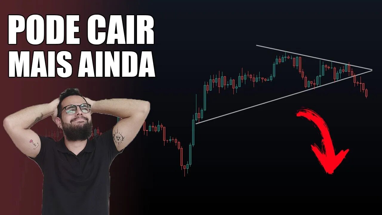 Bitcoin CAI MAIS DE 10% - Pode cair mais ainda!