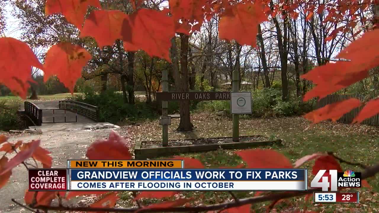 Grandview makes repairs at two city parks after October floods