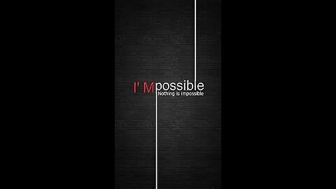 Nothing is impossible the impossible word say i am possible