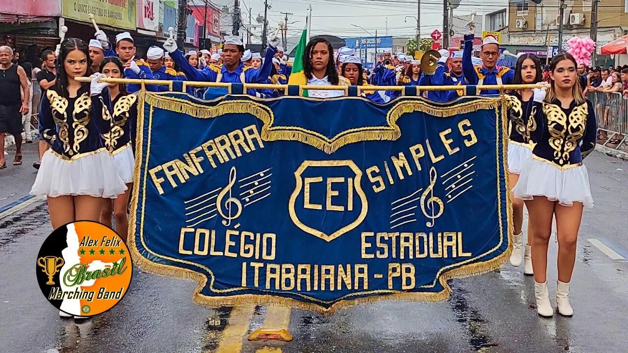 CEI 2023 - FANFARRA SIMPLES COLÉGIO ESTADUAL ITABAIANA 2023 - DESFILE CÍVICO 2023 - MANGABEIRA-PB.