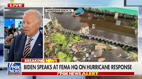 Joe Biden Says Hurricane Idalia Was A "Category 3 Storm That Made LANDFILL"