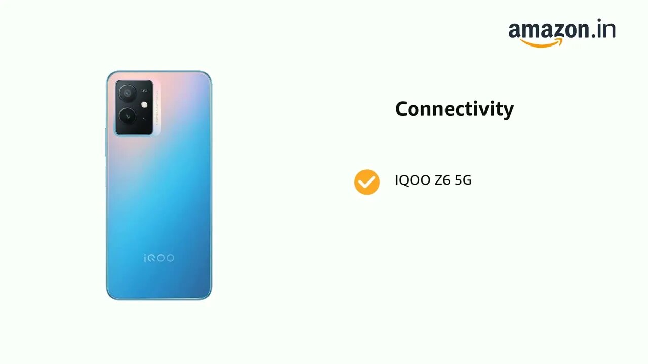 iQOO Z6 5G (Chromatic Blue, 6GB RAM, 128GB Storage) | Snapdragon 695-6nm Processor | 120Hz FHD+