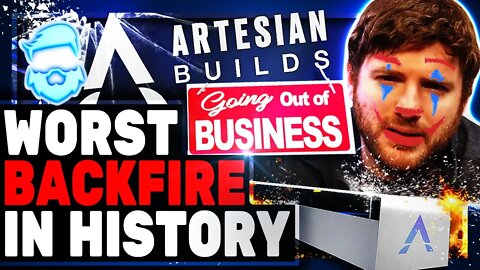 Entire Company Closed After A Single Twitch Stream! 50 Employees Fired! Artesian Builds Closes